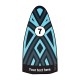 Fin sticker: Geometric "Totem" light blue below