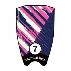 Fin sticker: Geometric "Kynetic" pink top