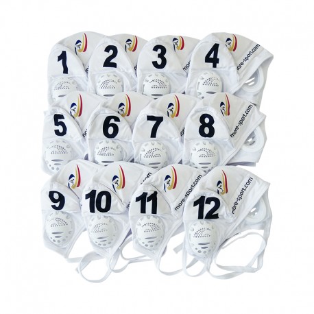 Jeu de 12 bonnets antichocs blancs