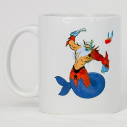 Bring a piece of your sport into your daily life with this beautiful mug featuring underwater hockey