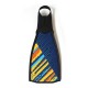 Fin sticker: Geometric "Kynetic" multicolor below