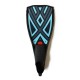 Fin sticker: Geometric "Totem" light blue top