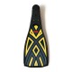 Fin sticker: Geometric "Totem" yellow below