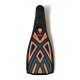 Fin sticker: Geometric "Totem" orange below