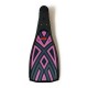 Fin sticker: Geometric "Totem" pink below